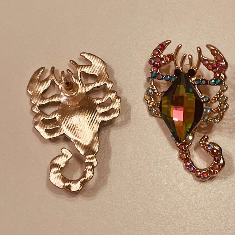 Scorpion earrings for women colorful - Picture 3 of 5